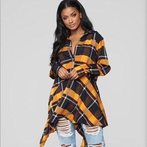 Fashion Nova Forever Plaid top